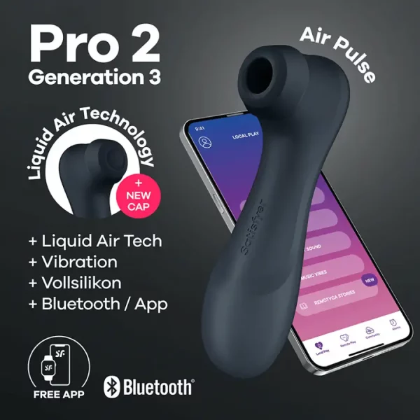 Satisfyer Pro 2 Generation 3 Com App Connect Preto