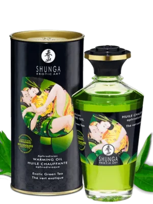 Shunga Óleo Afrodisíaco Efeito Calor Chá Verde