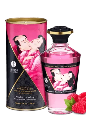 Shunga Óleo Afrodisíaco Efeito Calor Framboesa