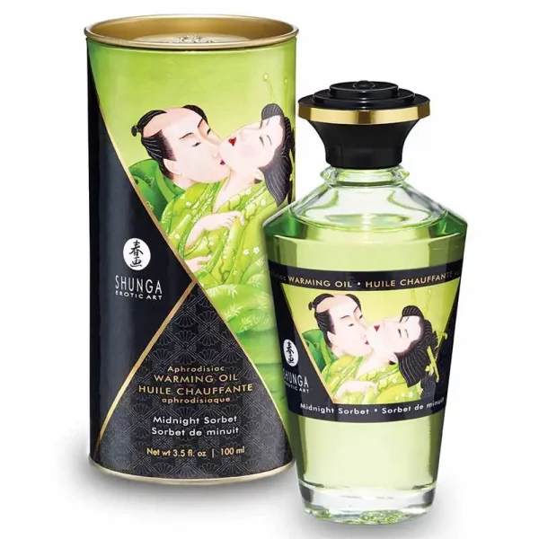 Shunga Óleo Afrodisíaco Efeito Calor Midnight Sorbet