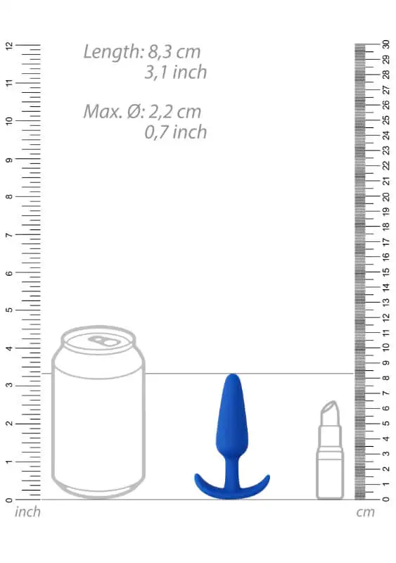 Slim Butt Plug Azul Shots Toys