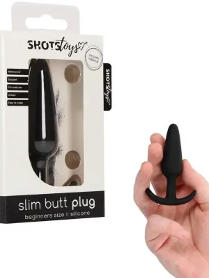 Slim Butt Plug Preto Shots Toys