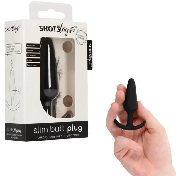 Slim Butt Plug Preto Shots Toys