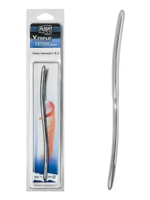 Sonda Peniana em Aço Inox Push Xtreme Fetish Dilator Advanced 7 & 8 mm