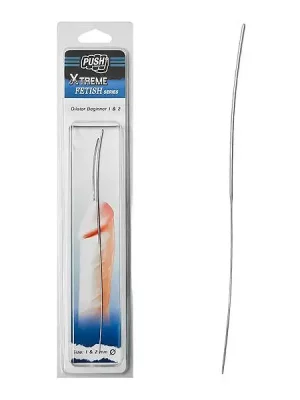 Sonda Peniana em Aço Inox Push Xtreme Fetish Dilator Beginner 1 & 2 mm