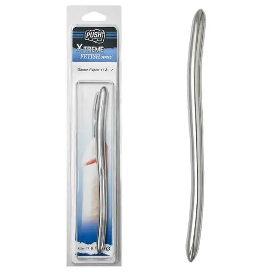 Sonda Peniana em Aço Inox Push Xtreme Fetish Dilator Expert 11 & 12 mm.