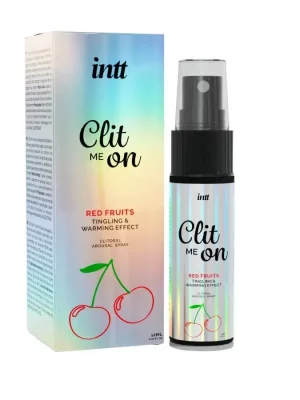 Spray Excitante Feminino INTT Clit Me On Frutos Vermelhos