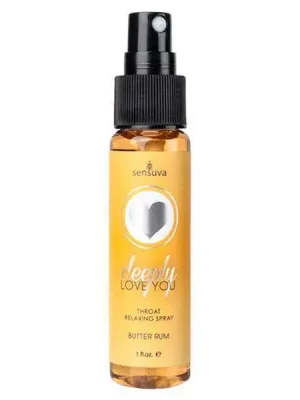 Spray Relaxante da Garganta Deeply Love You Sensuva Manteiga de Rum 30 ml.