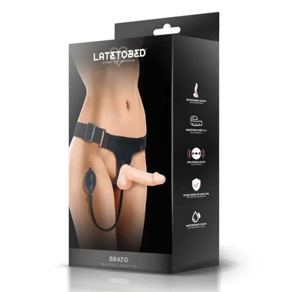 Strap-on com Dildo Insuflável Brato