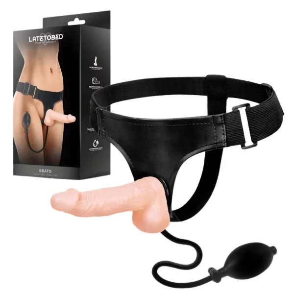 Strap-on com Dildo Insuflável Brato