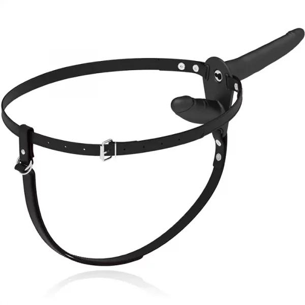 Strap On Duplo com Vibração Fetish Submissive Preto