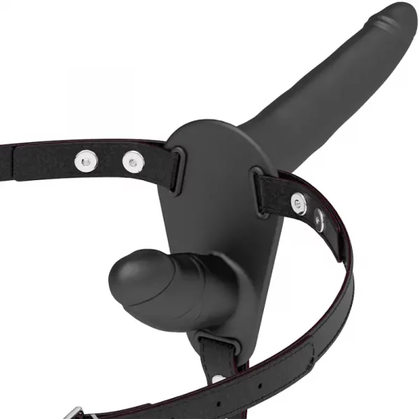 Strap On Duplo Fetish Submissive Preto