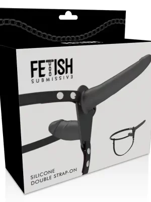 Strap On Duplo Fetish Submissive Preto
