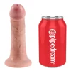 Strap-On King Cock com Dildo 6" Realístico 15cm Natural