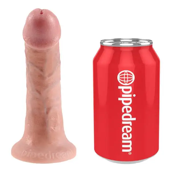 Strap-On King Cock com Dildo 6" Realístico 15cm Natural