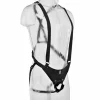 Strap-On King Cock com Suspensório e Dildo Oco 10" Natural