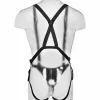 Strap-On King Cock com Suspensório e Dildo Oco 10" Natural