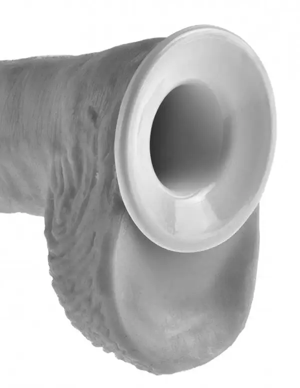Strap-On King Cock com Suspensório e Dildo Oco 10" Natural