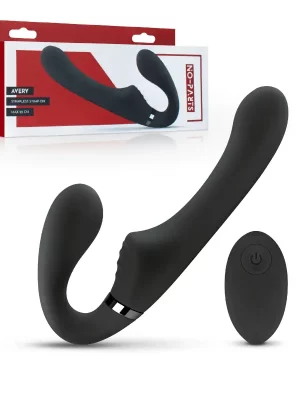Strapless Strap-on Vibratório Avery No-Parts