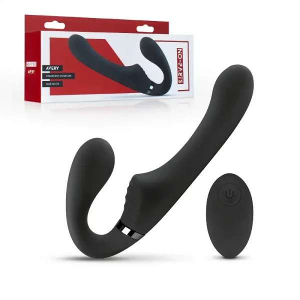 Strapless Strap-on Vibratório Avery No-Parts
