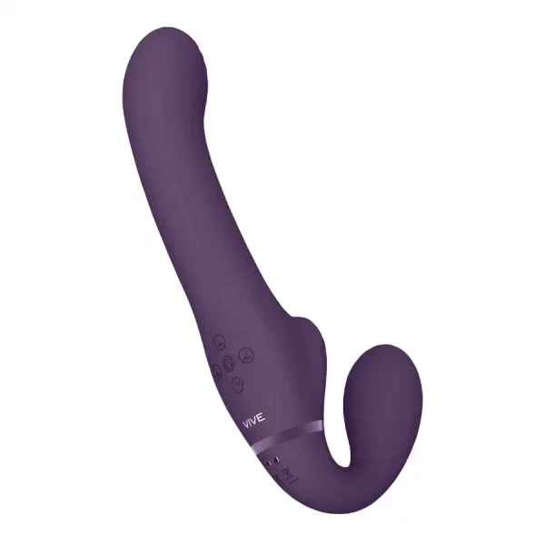 Strapless Strap-On VIVE Dual Pulse & Airwave Roxo