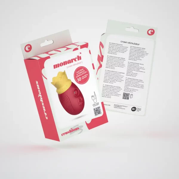 Sugador de Clitóris com Língua Vermelho Monarch