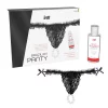 Tanga Brasileira Preta com Pérolas + Gel Deslizante INTT
