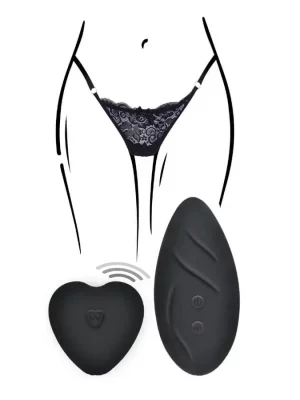 Tanga Vibratória Wireless Divine Preto
