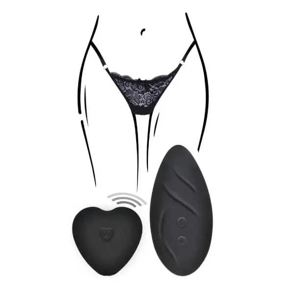 Tanga Vibratória Wireless Divine Preto