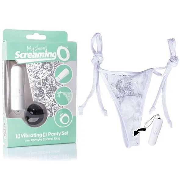 Tanga Vibratória Wireless My Secret Panty ScreamingO Branca