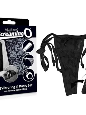 Tanga Vibratória Wireless My Secret Panty ScreamingO Preta