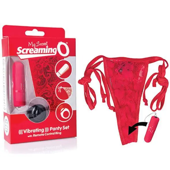 Tanga Vibratória Wireless My Secret Panty ScreamingO Vermelha