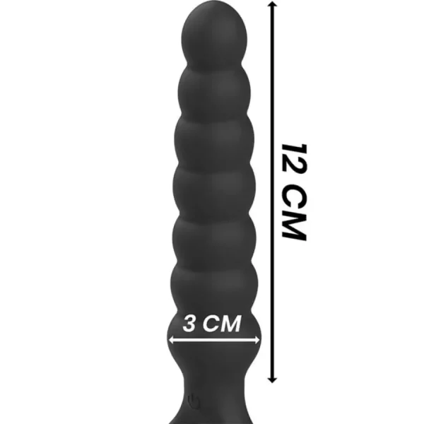 Vibrador Anal Bob Black&Silver