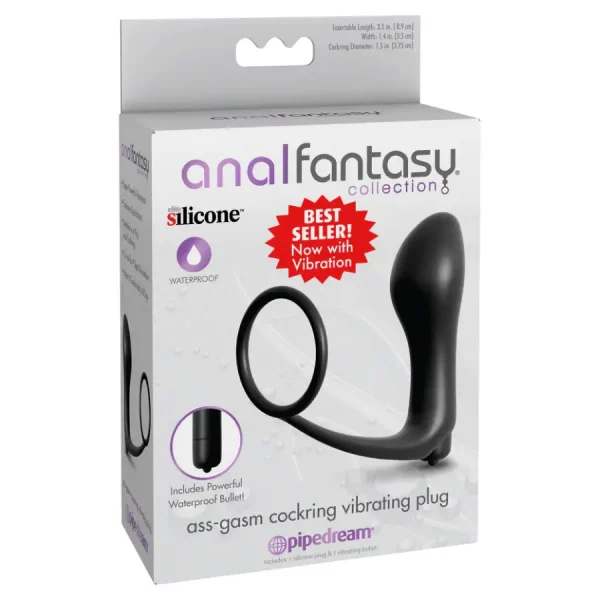 Vibrador Anal Masculino Ass Gasm Cockring Plug