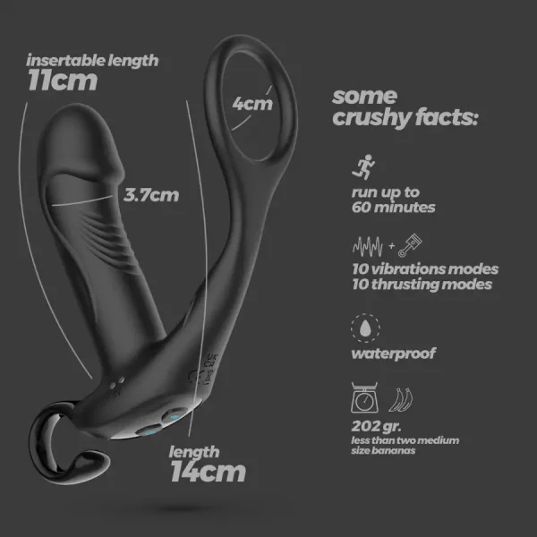 Vibrador Anal Masculino com Movimento
