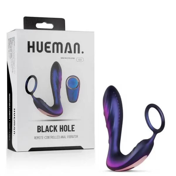 Vibrador Anal Wireless Hueman Black Hole