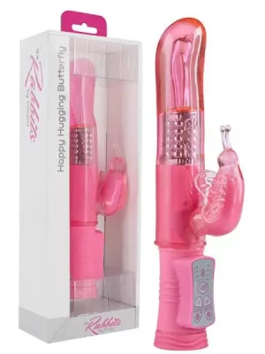 Vibrador Borboleta Happy Hugging Butterfly Rosa