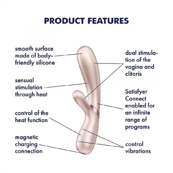 Vibrador com Aquecimento Satisfyer Hot Lover Nude