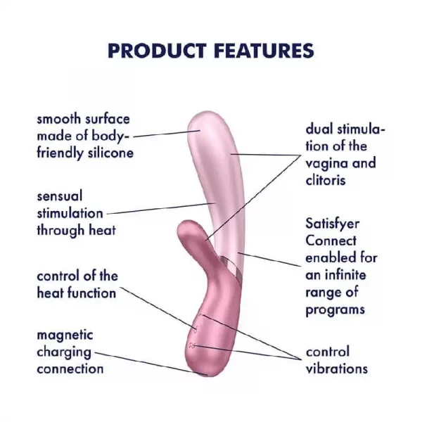 Vibrador com Aquecimento Satisfyer Hot Lover Rosa