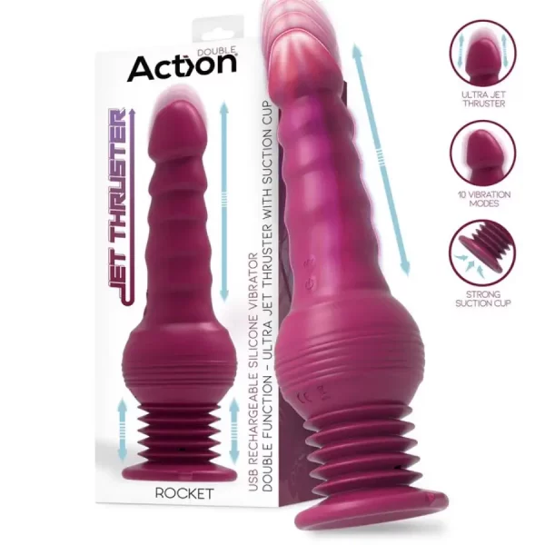 Vibrador com Movimento Jet Thruster Rocket