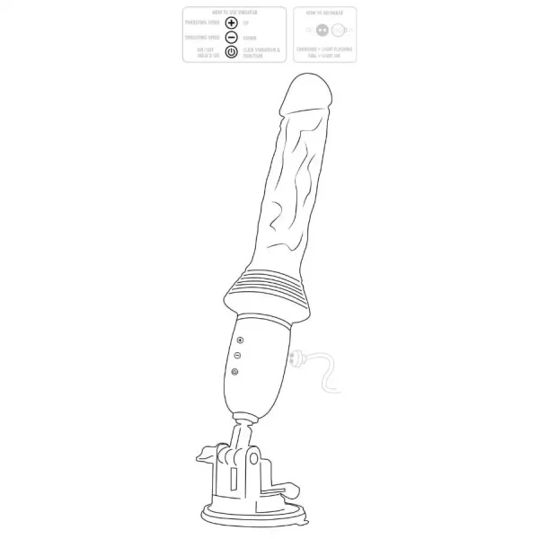 Vibrador com Movimento Magnum Opus Pro