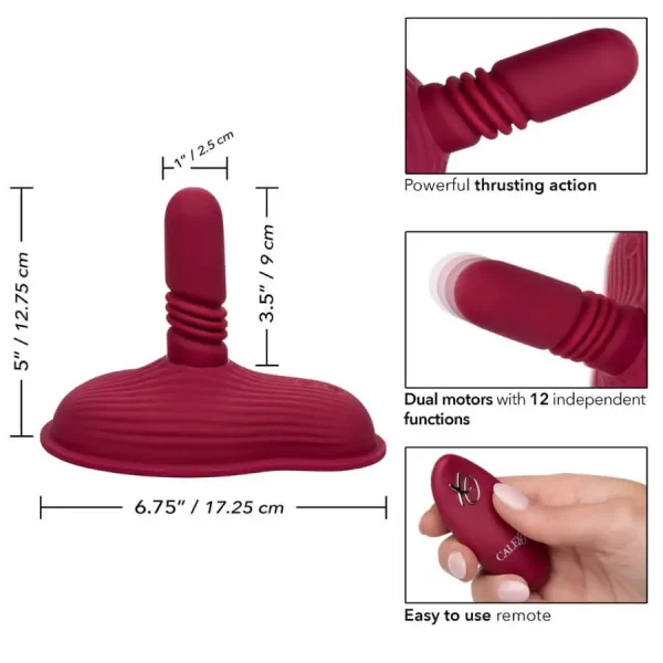 Vibrador Feminino Dual Rider Thrust & Grind com Comando sem Fios