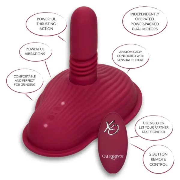 Vibrador Feminino Dual Rider Thrust & Grind com Comando sem Fios