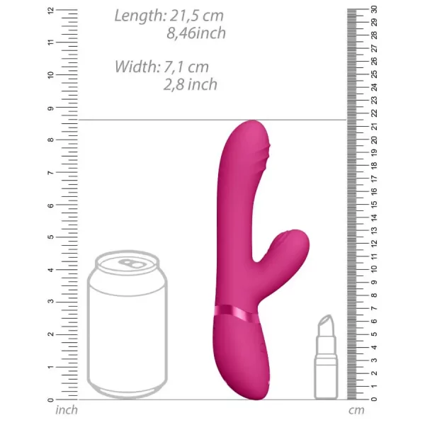 Vibrador Feminino Oscilante VIVE Tani Rosa
