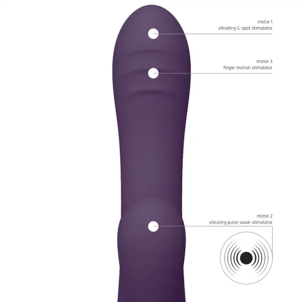 Vibrador Feminino Oscilante VIVE Tani Roxo