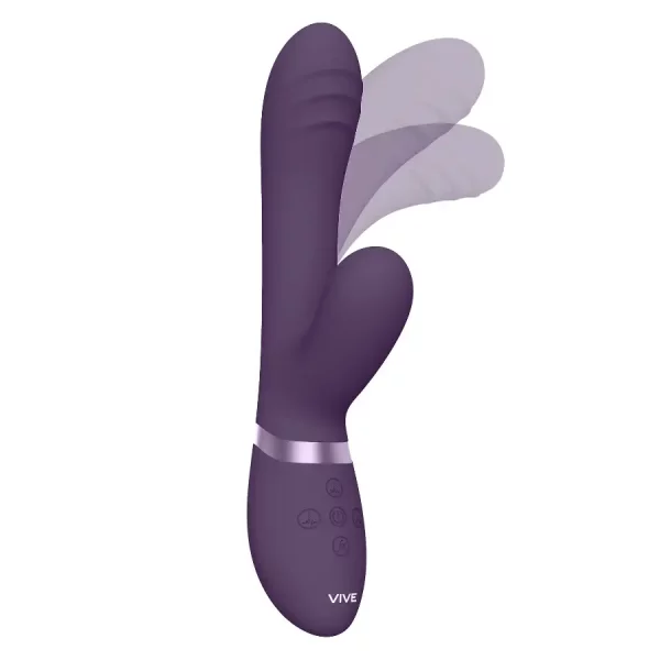 Vibrador Feminino Oscilante VIVE Tani Roxo