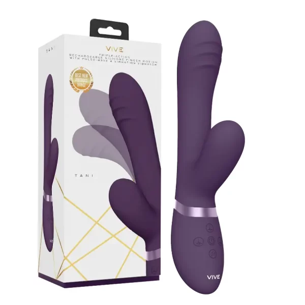 Vibrador Feminino Oscilante VIVE Tani Roxo