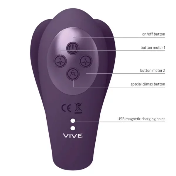 Vibrador Feminino Vive Yoko Roxo