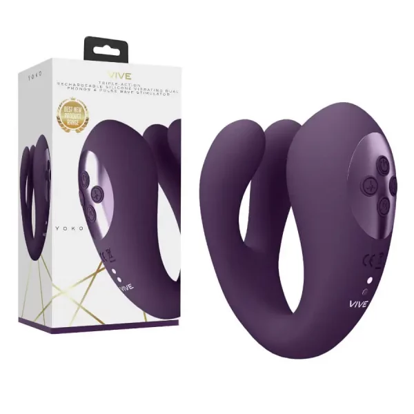 Vibrador Feminino Vive Yoko Roxo