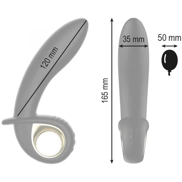 Vibrador Insuflável com Comando Wireless